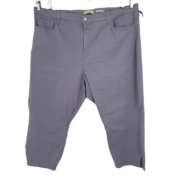 Jen7 by 7 For All Mankind Pants - Jen7 by 7 for All Mankind Capri w/ Side Slits purple plus size 26